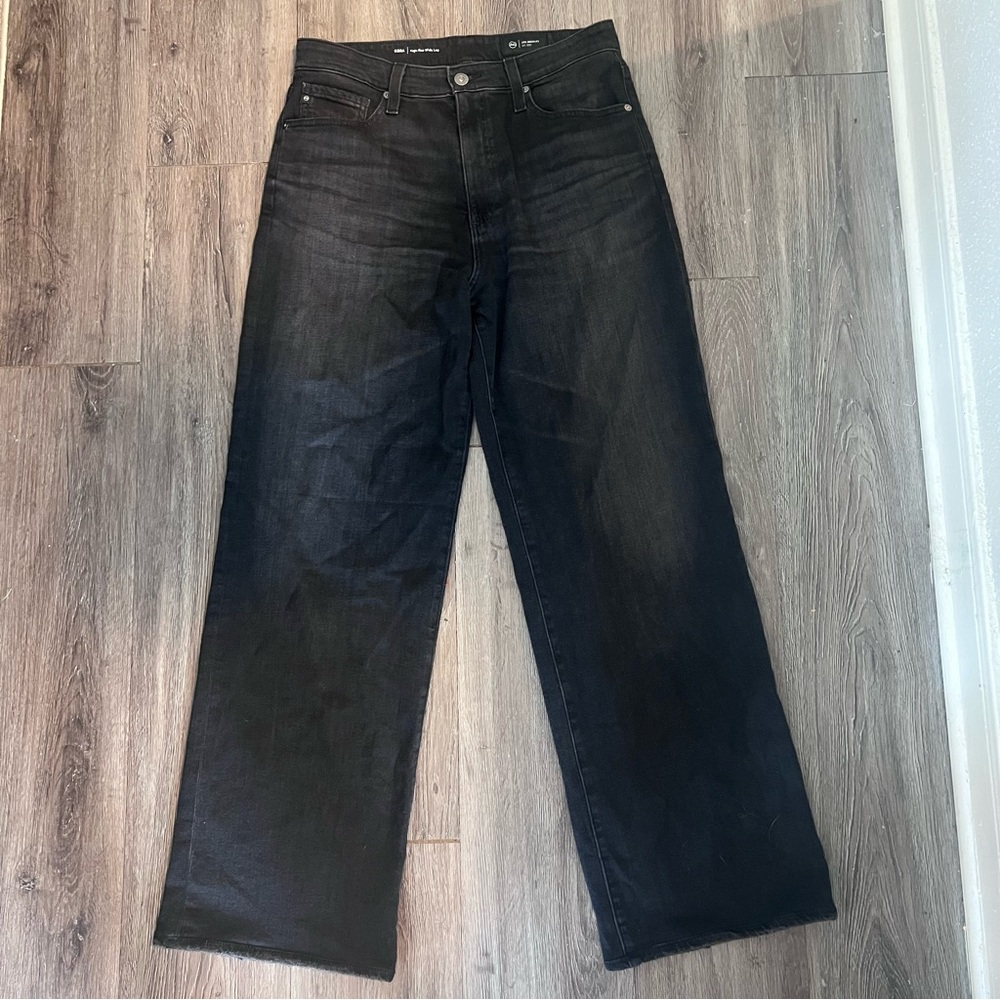 AG denim Kora wide leg jeans in the wash: Nebula